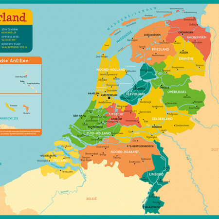 Deltas Onderlegger - Kaart Nederland | Deltas
