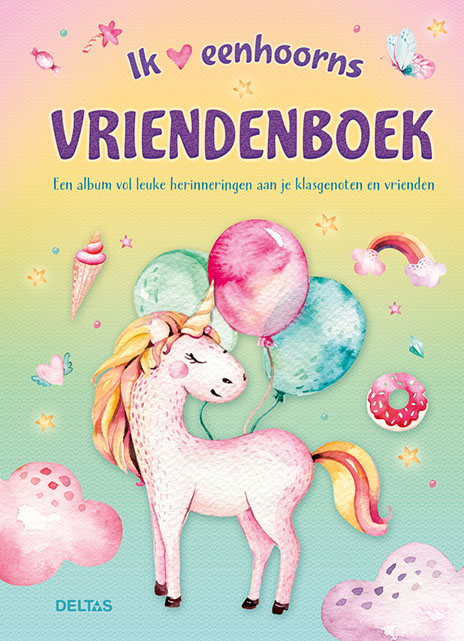 Deltas Unicorn vriendenboek | Deltas
