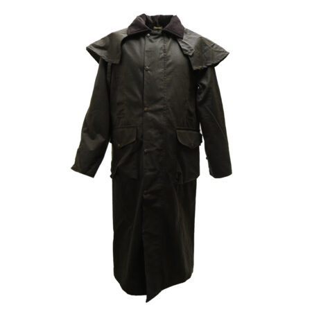 Deluxe wax cape olive | Oxford Blue