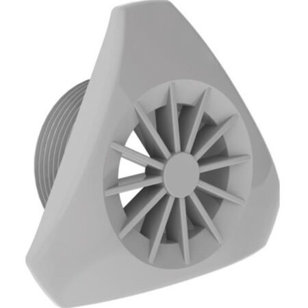 Design Rooster voor wandafzuiging Grijs | Weltico