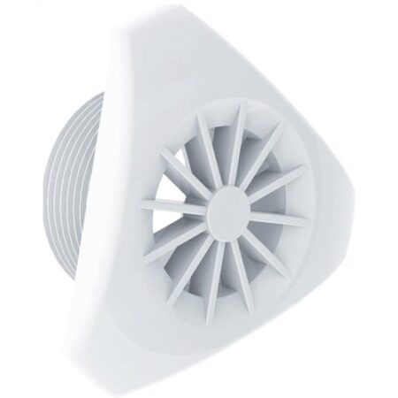 Design Rooster voor wandafzuiging Wit | Weltico
