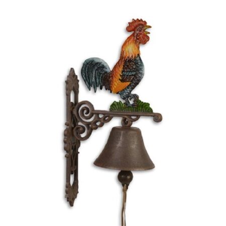 Deurbel gietijzer haan | DecoImport