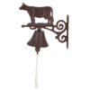 Deurbel koe op gras |