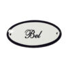 Deurbord emaille ovaal Bel | Emaigro