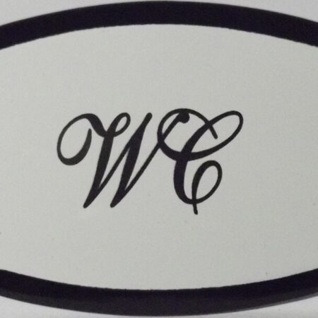 Deurbord emaille ovaal WC | Emaigro