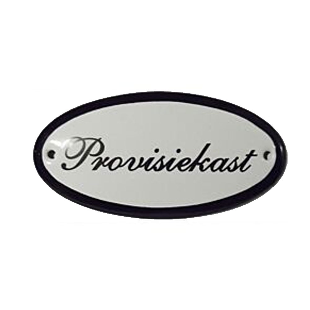 Deurbordje Provisiekast |