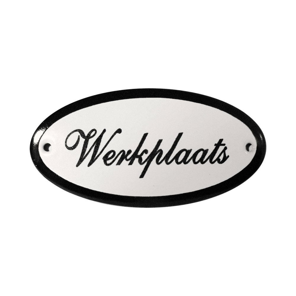 Deurbordje Werkplaats |