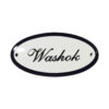 Deurbordje emaille ovaal Washok | Emaigro