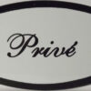 Deurbordje ovaal Prive | Emaigro