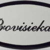 Deurbordje ovaal Provisiekast | Emaigro