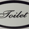 Deurbordje ovaal Toilet | Emaigro