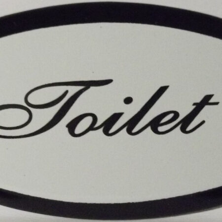 Deurbordje ovaal Toilet | Emaigro
