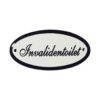 Deurbordje ovaal emaille Invalidentoilet | Emaigro