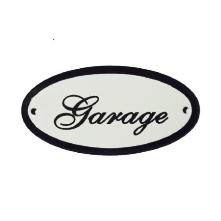 Deurbordje ovaal garage emaille | Emaigro