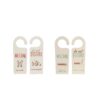 Deurhanger Welcome/Disturb hout 7x20xcm | Merkloos