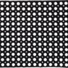Deurmat 50x80cm Rubber Zwart Met Gaten |