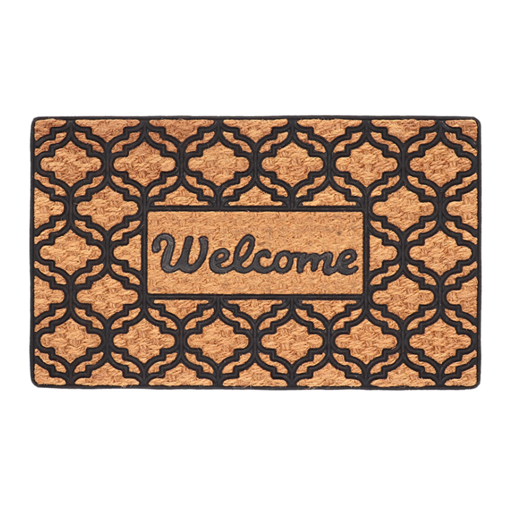 Deurmat Rubber/kokos Welcome L |