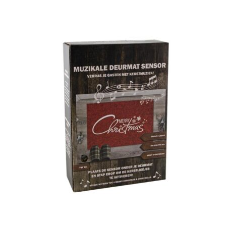 Deurmat onderlegger kerstmuziek 35x25cm | Svenska Living