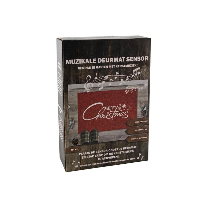 Deurmat onderlegger kerstmuziek 35x25cm | Svenska Living