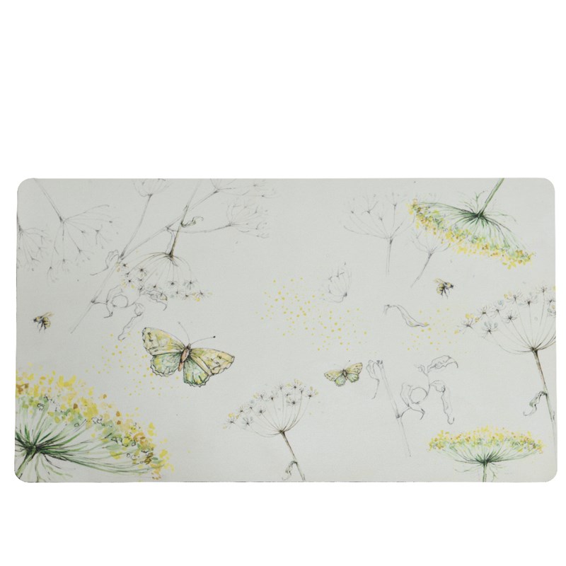 Deurmat rubber vlinder 45x75cm | Decoris