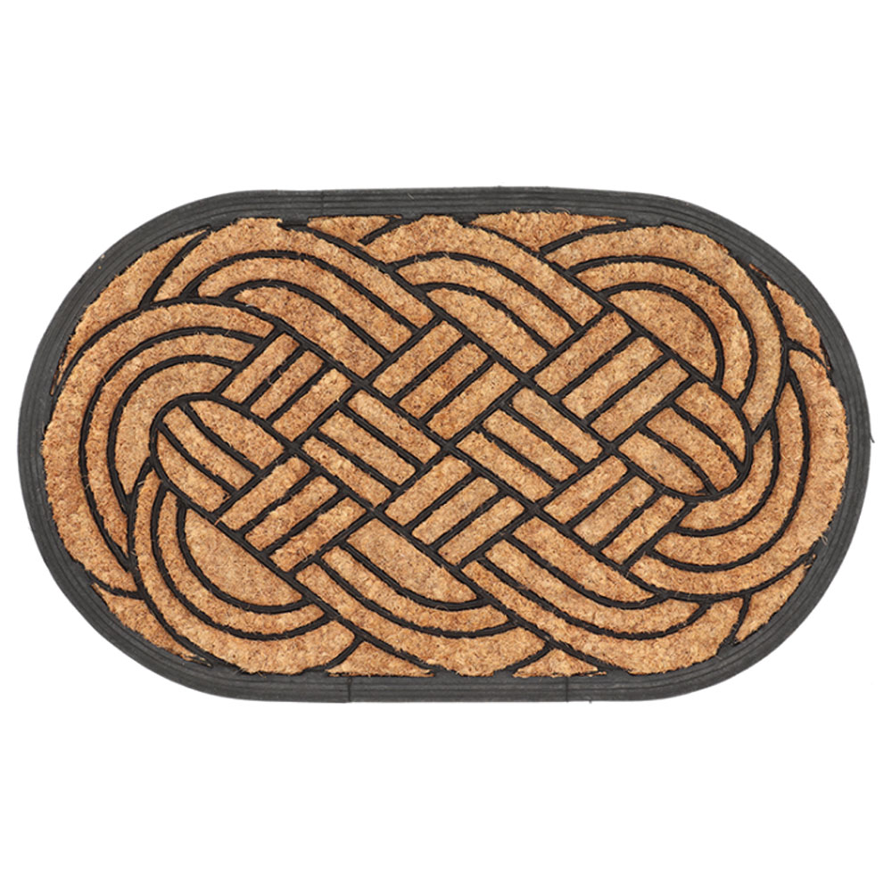 Deurmat rubber/kokos geweven L |