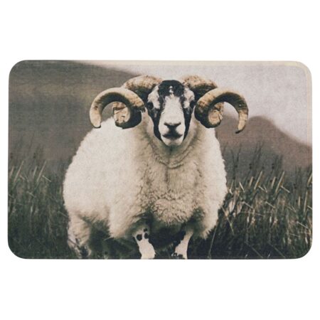 Deurmat schaap met horens |