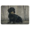 Deurmat teckel zittend |