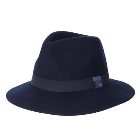 Deveron Fedora Navy | Barbour