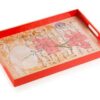 Dienblad 'Lily' Rood / Brandani Gift | Brandani Gift