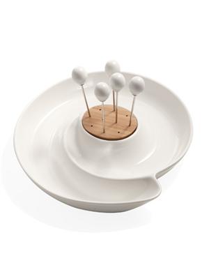 Dienschaal voorgerecht met 5 vorken / Brandani Gift | Brandani Gift