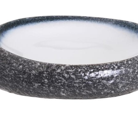 Diep Bord Tajimi - Porselein met Marmer Effect - 27 x 21 x 5.5 cm | Tokyo Design Studio