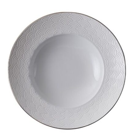 Diep Ontbijtbord - Tokyo Design Studio Nippon White - Golven - 21cm 160ml | Tokyo Design Studio