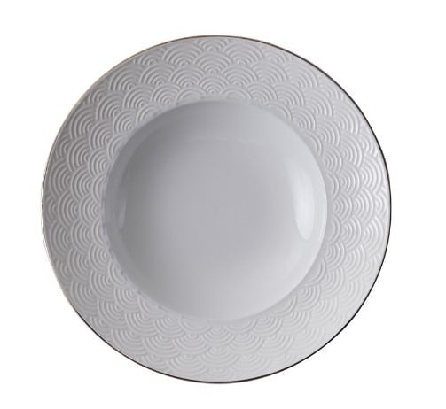 Diep Ontbijtbord - Tokyo Design Studio Nippon White - Golven - 21cm 160ml | Tokyo Design Studio