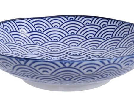 Diep Pastabord Golven - Nippon Blue - Tokyo Design Studio - 21 x 5.2 cm | Tokyo Design Studio
