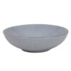 Diep bord woven textiel grijs Ø18x5