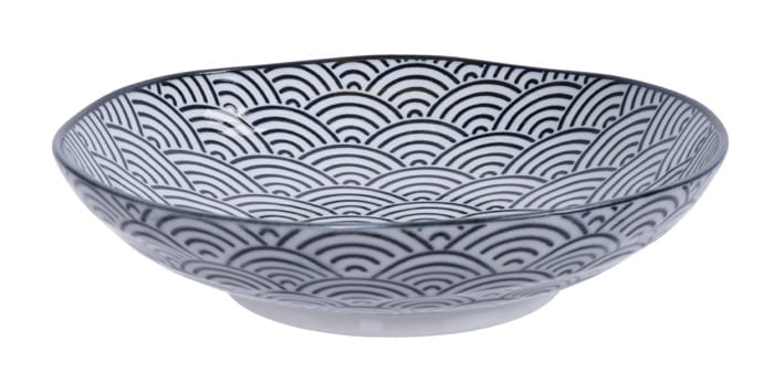 Diep pastabord - Tokyo Design Studio Nippon Black - golven - 21 x 5.2cm | Tokyo Design Studio