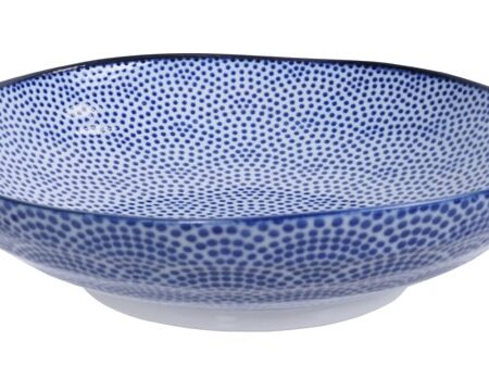 Diep pastabord - Tokyo Design Studio - Nippon Blue - stippen - 21 x 5.2cm | Tokyo Design Studio