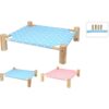 Dierenbed met hout onderstel | Pets Collection