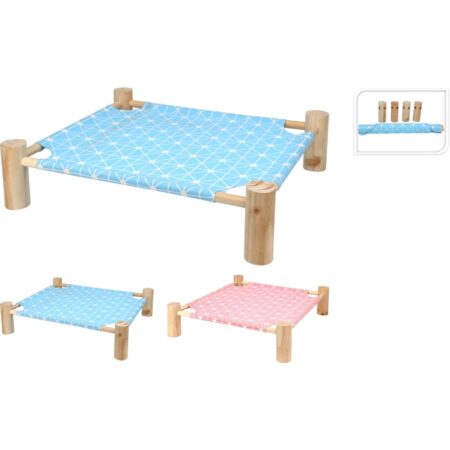 Dierenbed met hout onderstel | Pets Collection