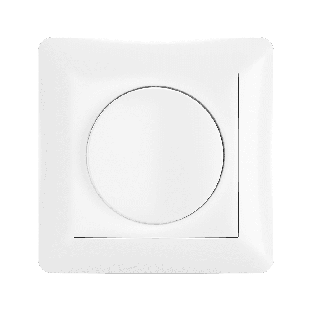 Dimmerknop incl. centraalplaat en raamwerk - Wit | HOFTRONIC