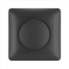 Dimmerknop incl. centraalplaat en raamwerk - zwart | HOFTRONIC