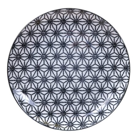 Dinerbord Nippon Black - Tokyo Design Studio - Sterrenpatroon - 25.7 x 3 cm | Tokyo Design Studio