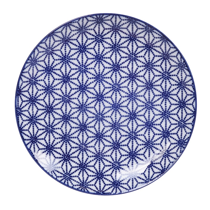 Dinerbord Nippon Blue - Tokyo Design Studio - Sterrenpatroon - 25.7 x 3cm | Tokyo Design Studio