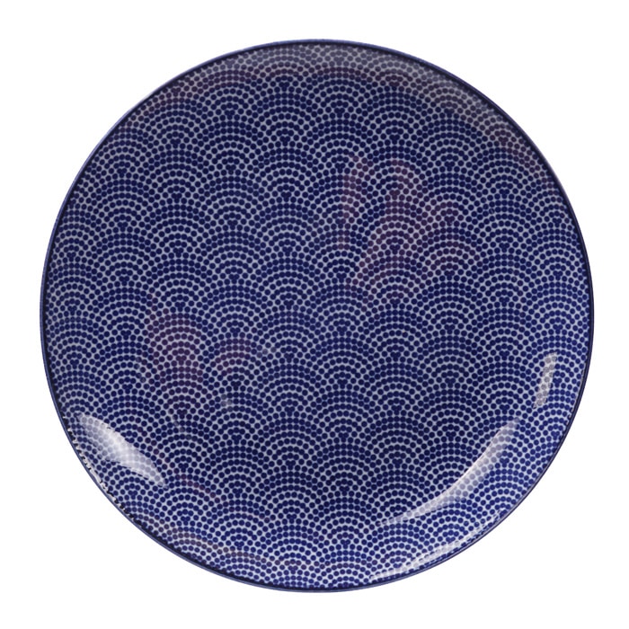 Dinerbord Nippon Blue - Tokyo Design Studio - Stippen - 25.7 x 3cm