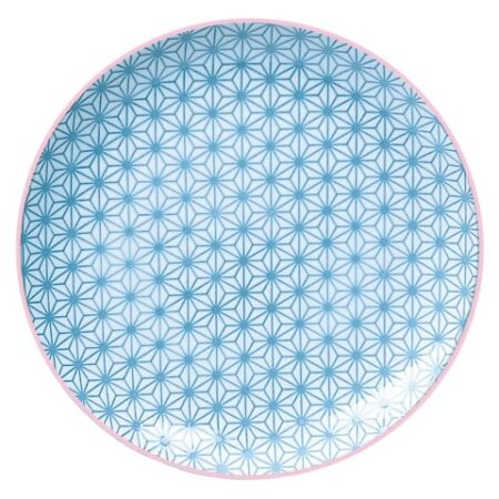 Dinerbord Star Wave - Tokyo Design Studio - Licht Blauw/Roze - 25.7x3cm | Tokyo Design Studio