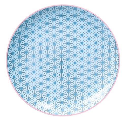 Dinerbord Star Wave - Tokyo Design Studio - Licht Blauw/Roze - 25.7x3cm | Tokyo Design Studio