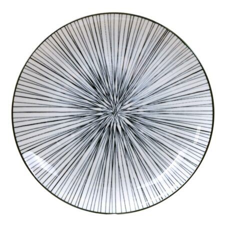 Dinerbord - Tokyo Design Studio - Nippon Black Lijnen - 25.7 x 3 cm | Tokyo Design Studio