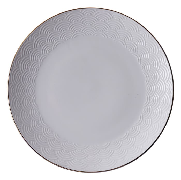Dinerbord - Tokyo Design Studio - Nippon White - Golven - 25cm | Tokyo Design Studio