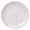Dinerbord - Tokyo Design Studio - Star Wave - Grijs/Rood - 25.7x3cm | Tokyo Design Studio
