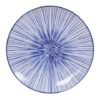 Dinerbord met lijnen - Tokyo Design Studio - Nippon Blue - 25.7 x 3 cm | Tokyo Design Studio